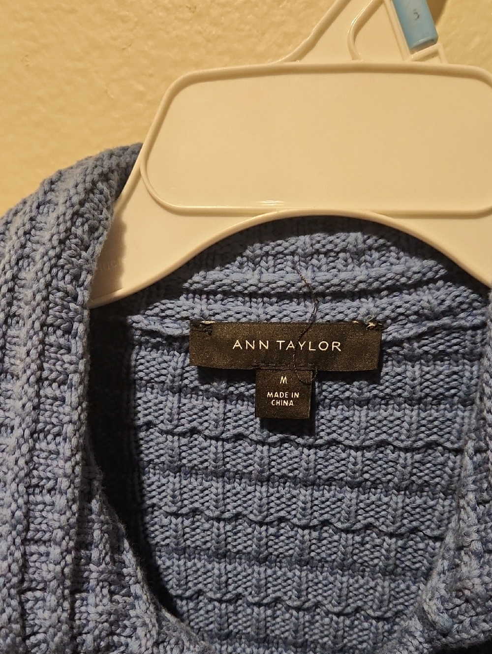 ❤️ ANN TAYLOR TEXTURED STITCH CARDIGAN SWEATER JACKET, MEDIUM - Picture 5 of 9